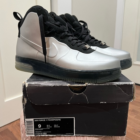 Blk and silver Air Force/Foamposite - Picture 2 of 4